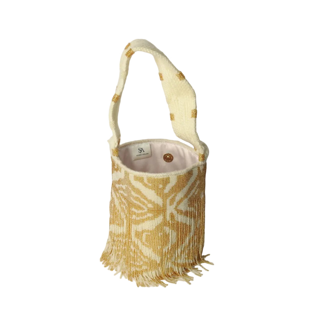 Golden Zebra - Sierra Dancer - handwoven mochila bag