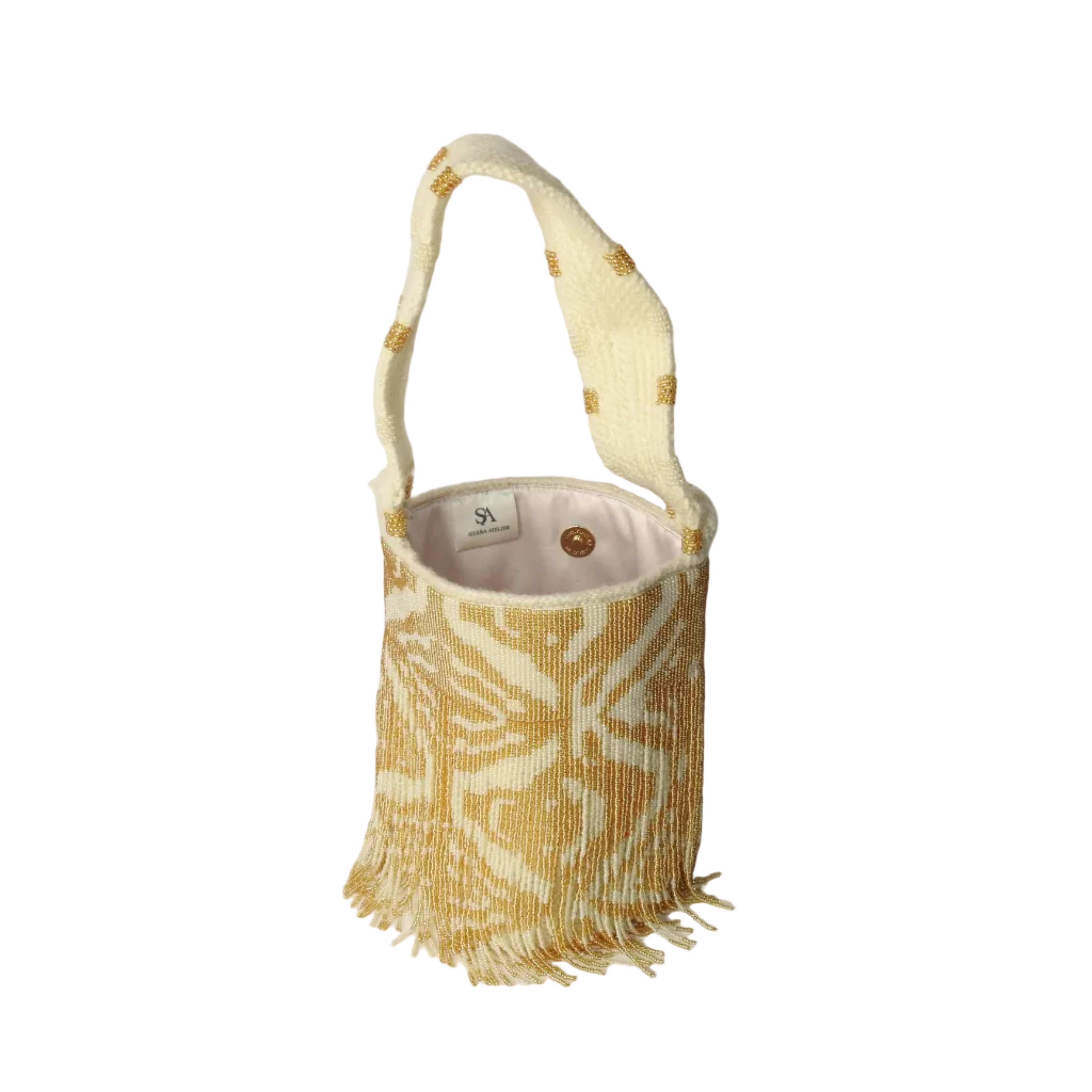 Golden Zebra - Sierra Dancer - handwoven mochila bag