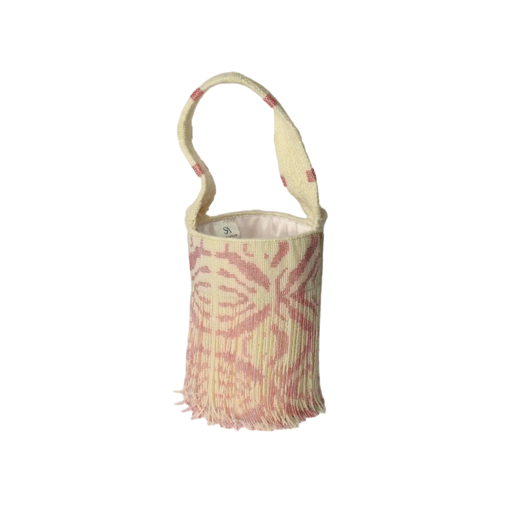 Rosé Zebra - Sierra Dancer - handwoven mochila bag