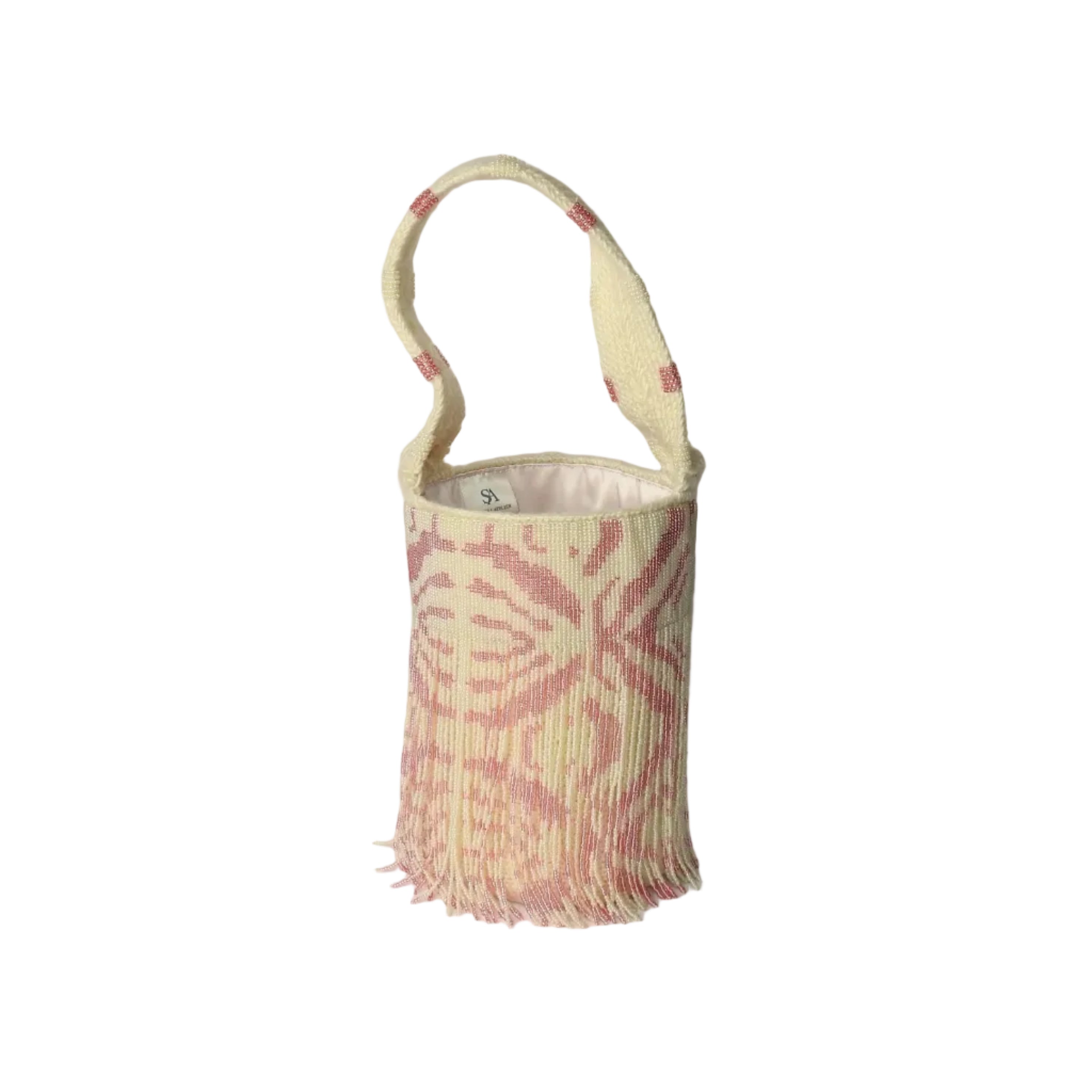 Rosé Zebra - Sierra Dancer - handwoven mochila bag