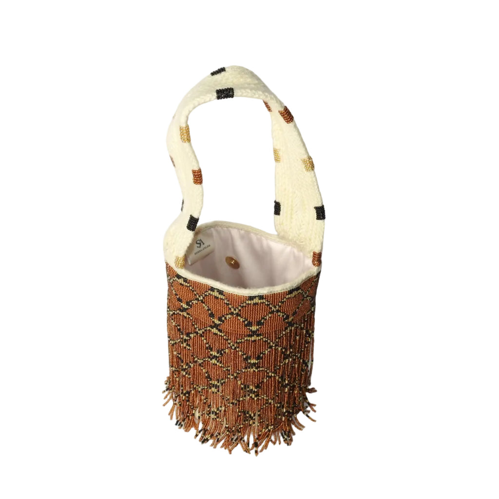 Bronze phyton - Sierra Dancer - handwoven mochila bag