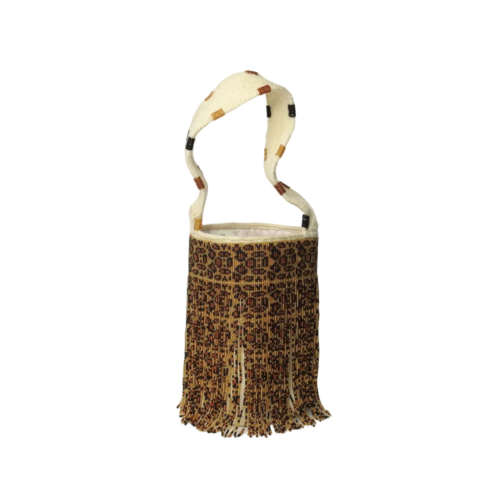 Midnight Leopard - Sierra Dancer - handwoven mochila bag
