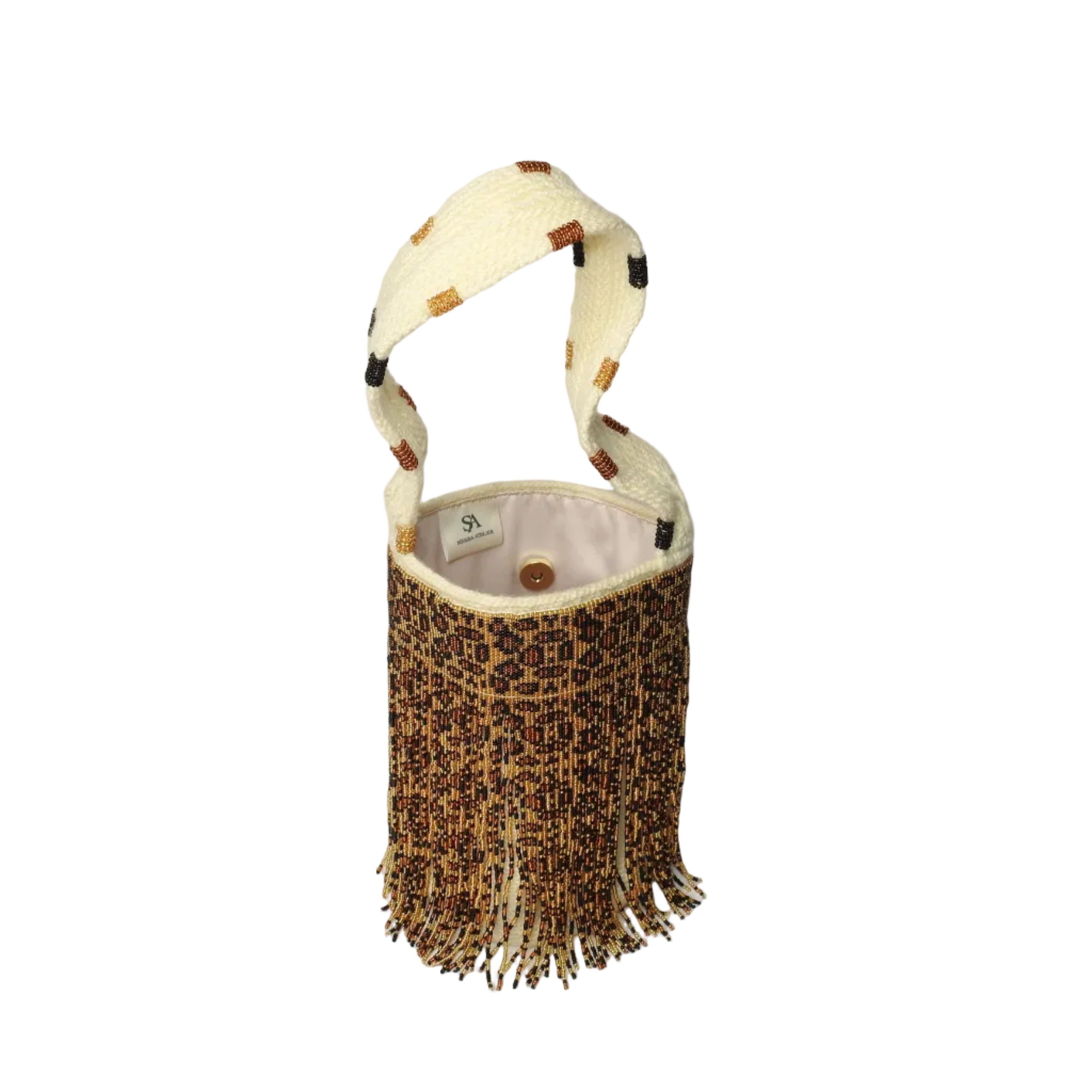 Midnight Leopard - Sierra Dancer - handwoven mochila bag