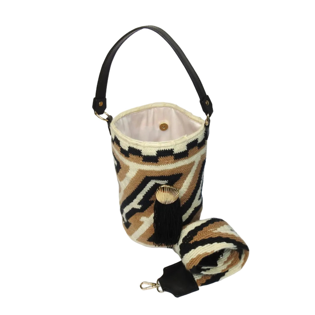 Midnight Tribal - Sierra Heritage Tierra - handwoven mochila bag