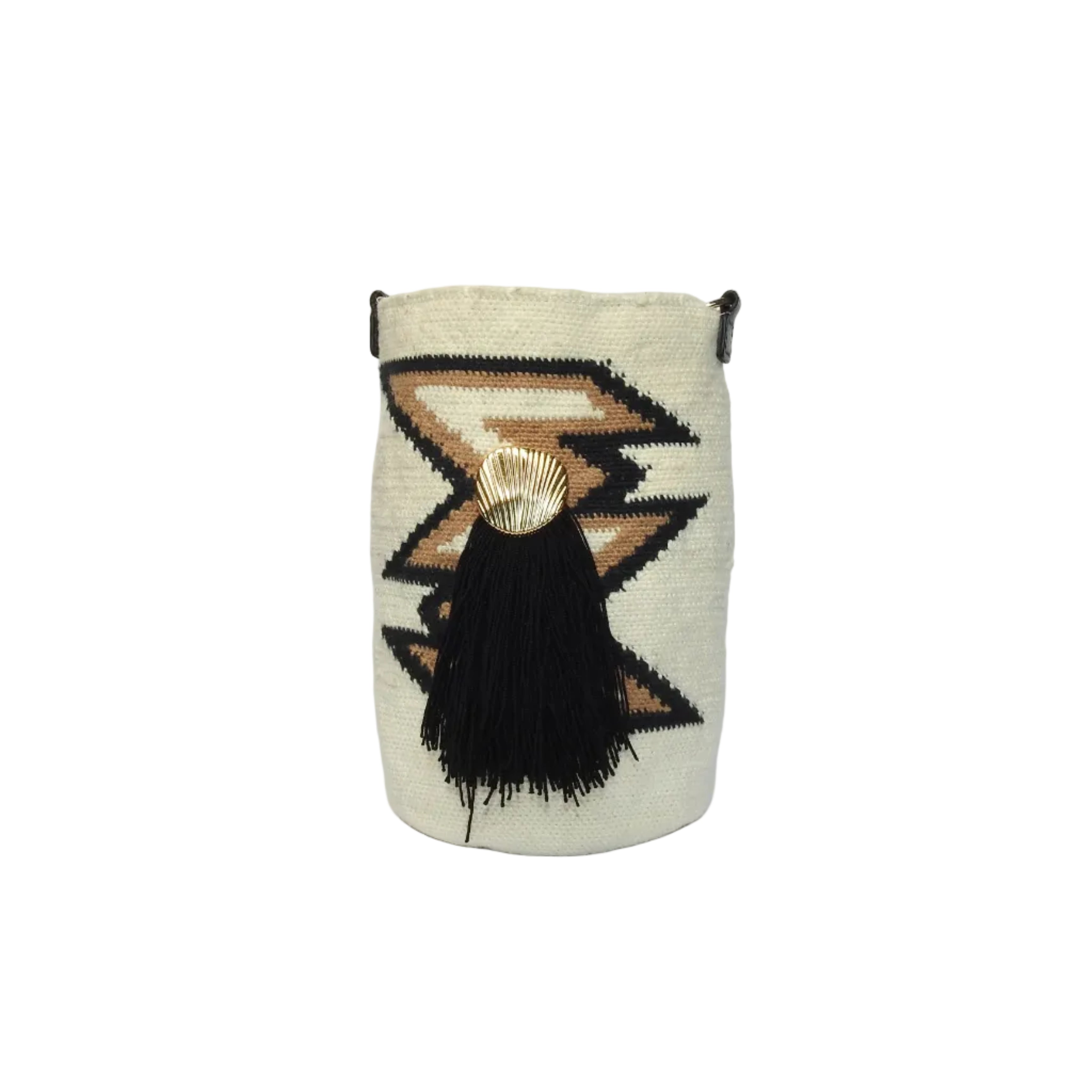 Desert Geometry - Sierra Heritage Tierra - handwoven mochila bag