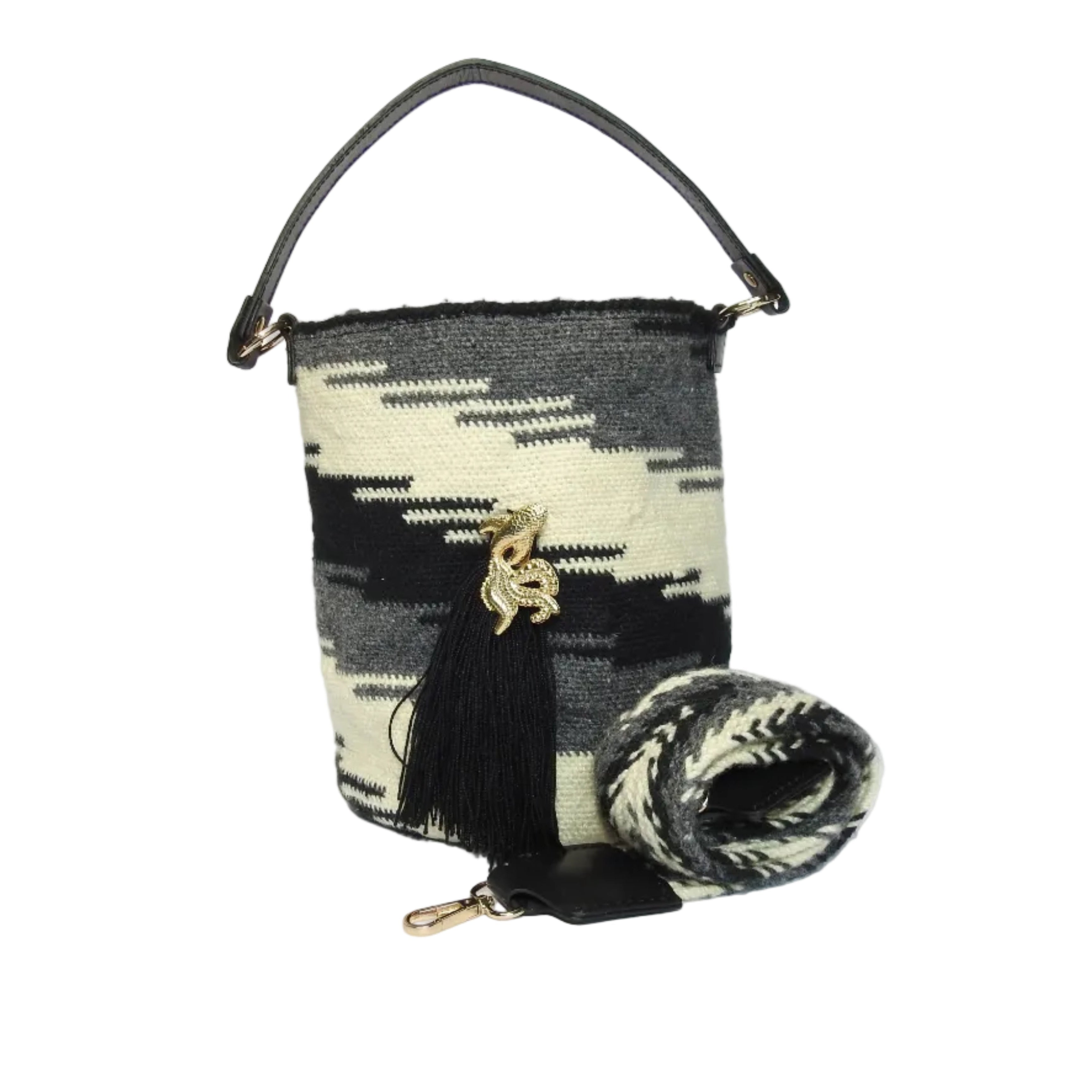 Canyon Lines - Sierra Heritage Tierra - handwoven mochila bag