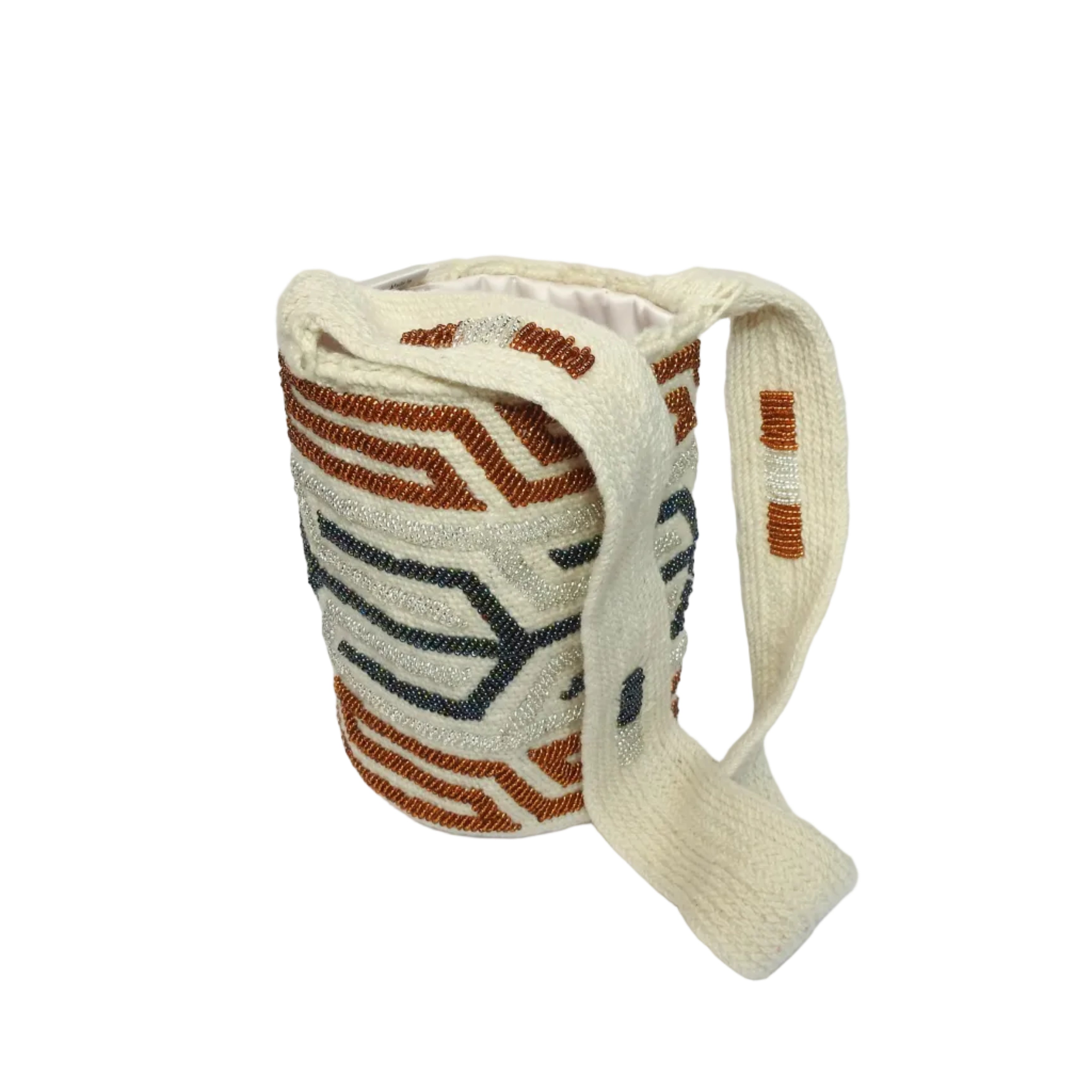 Bronze Silver Rainbow - Sierra Heritage Rainbow - handwoven mochila bag