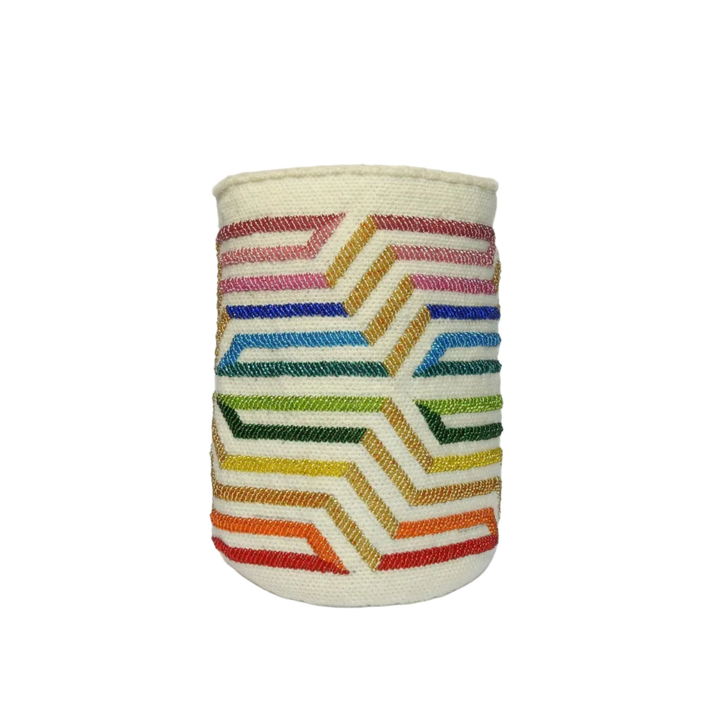 Rainbow Linear - Sierra Heritage Rainbow - handwoven mochila bag