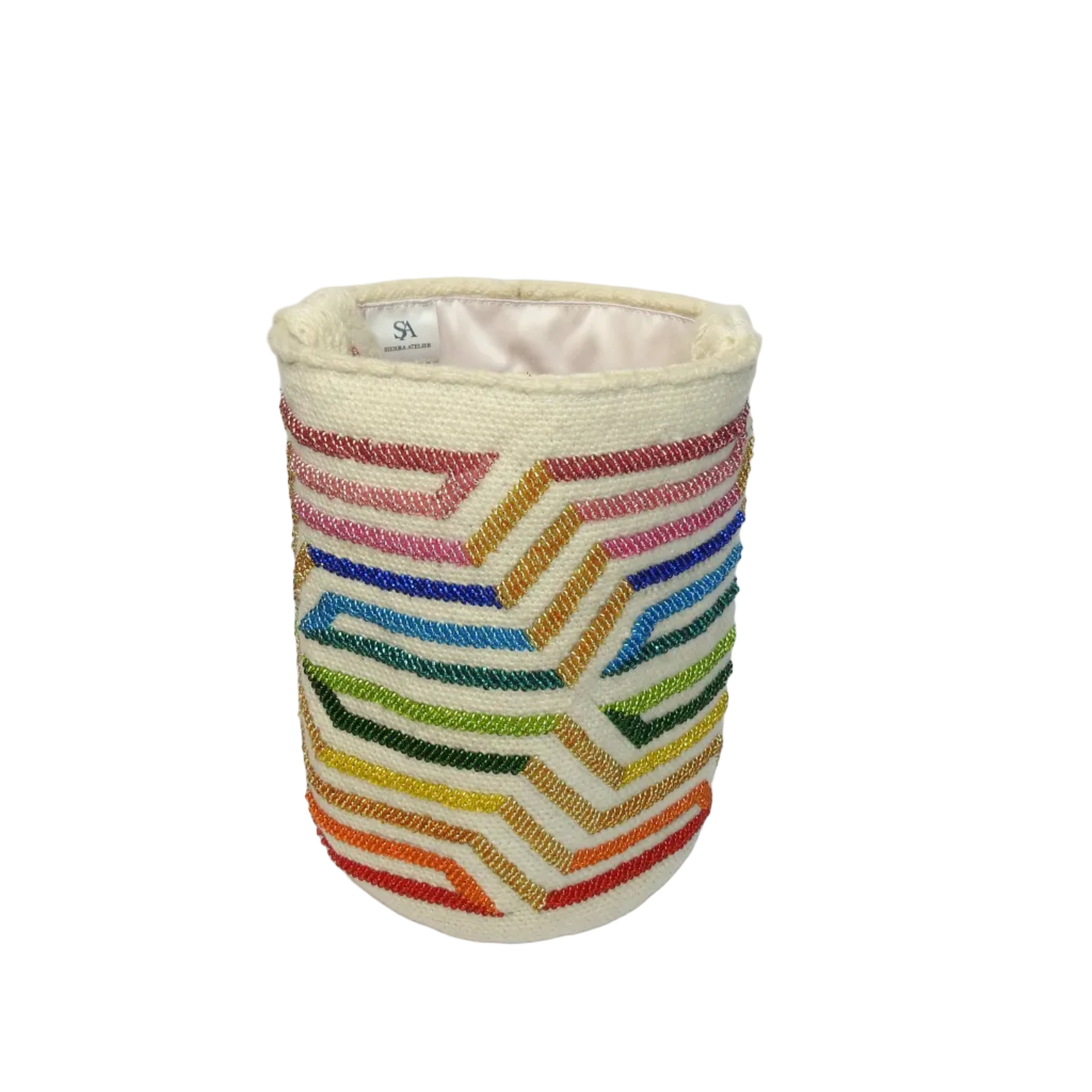 Rainbow Linear - Sierra Heritage Rainbow - handwoven mochila bag