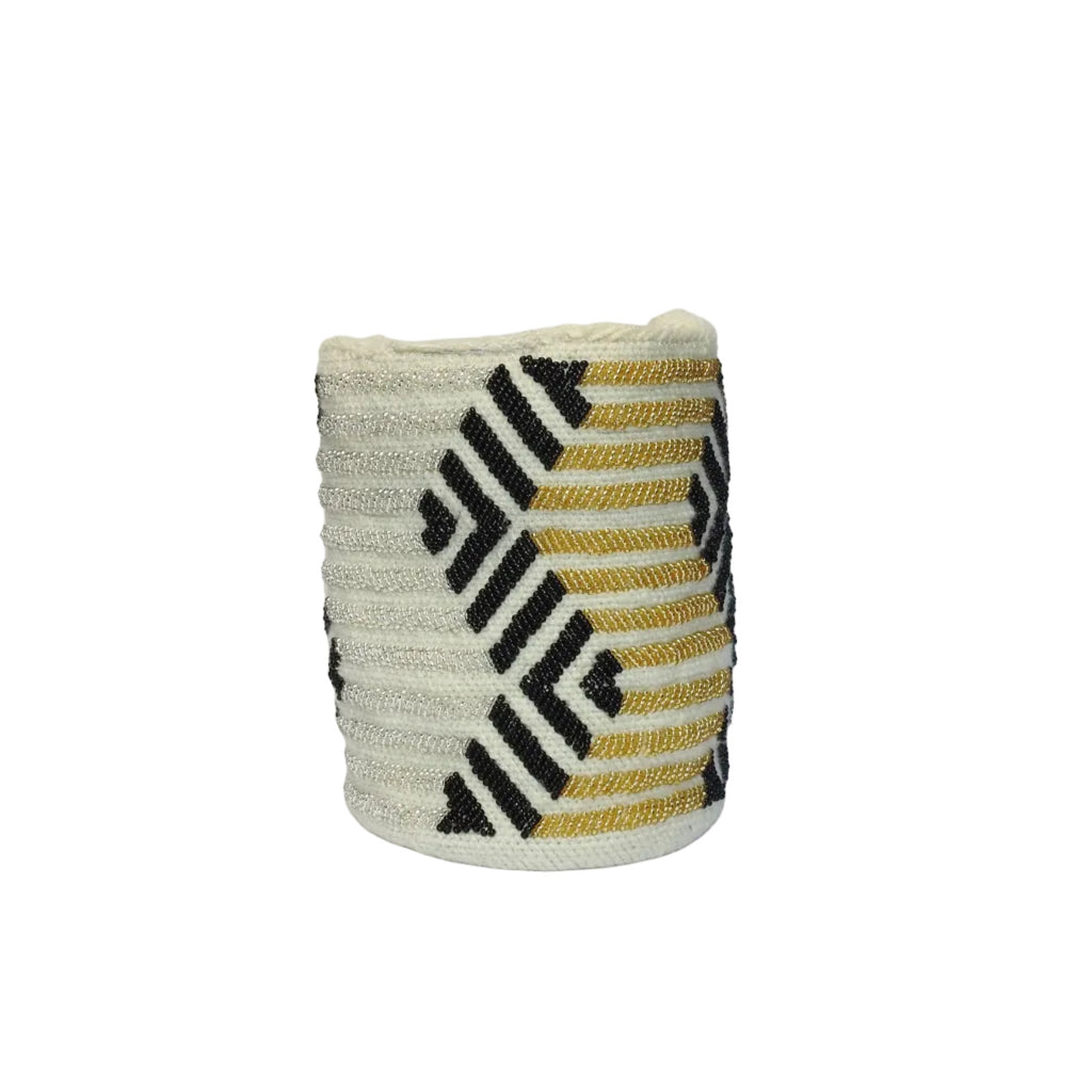 Noir Gold Rainbow - Sierra Heritage Rainbow - handwoven mochila bag