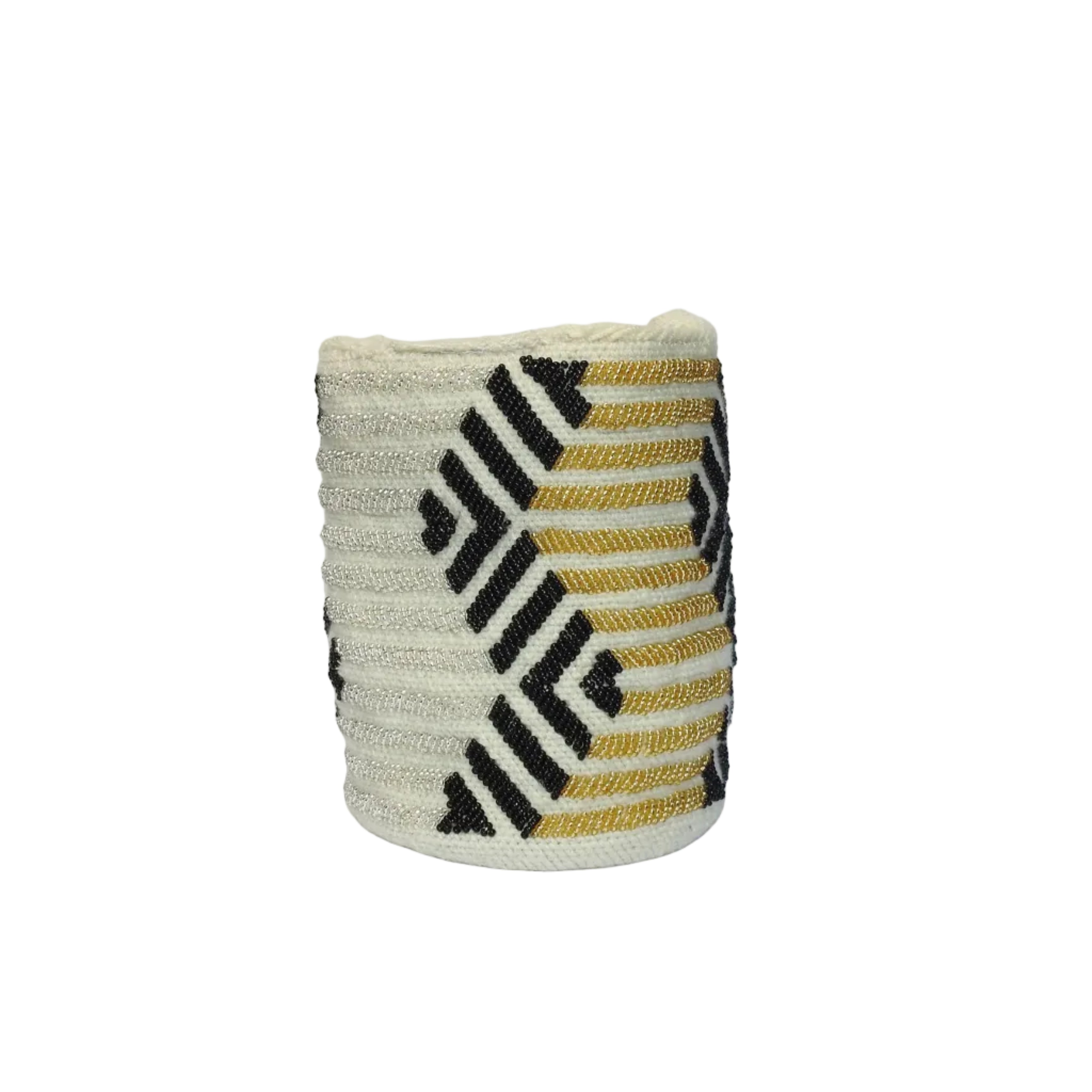 Noir Gold Rainbow - Sierra Heritage Rainbow - handwoven mochila bag