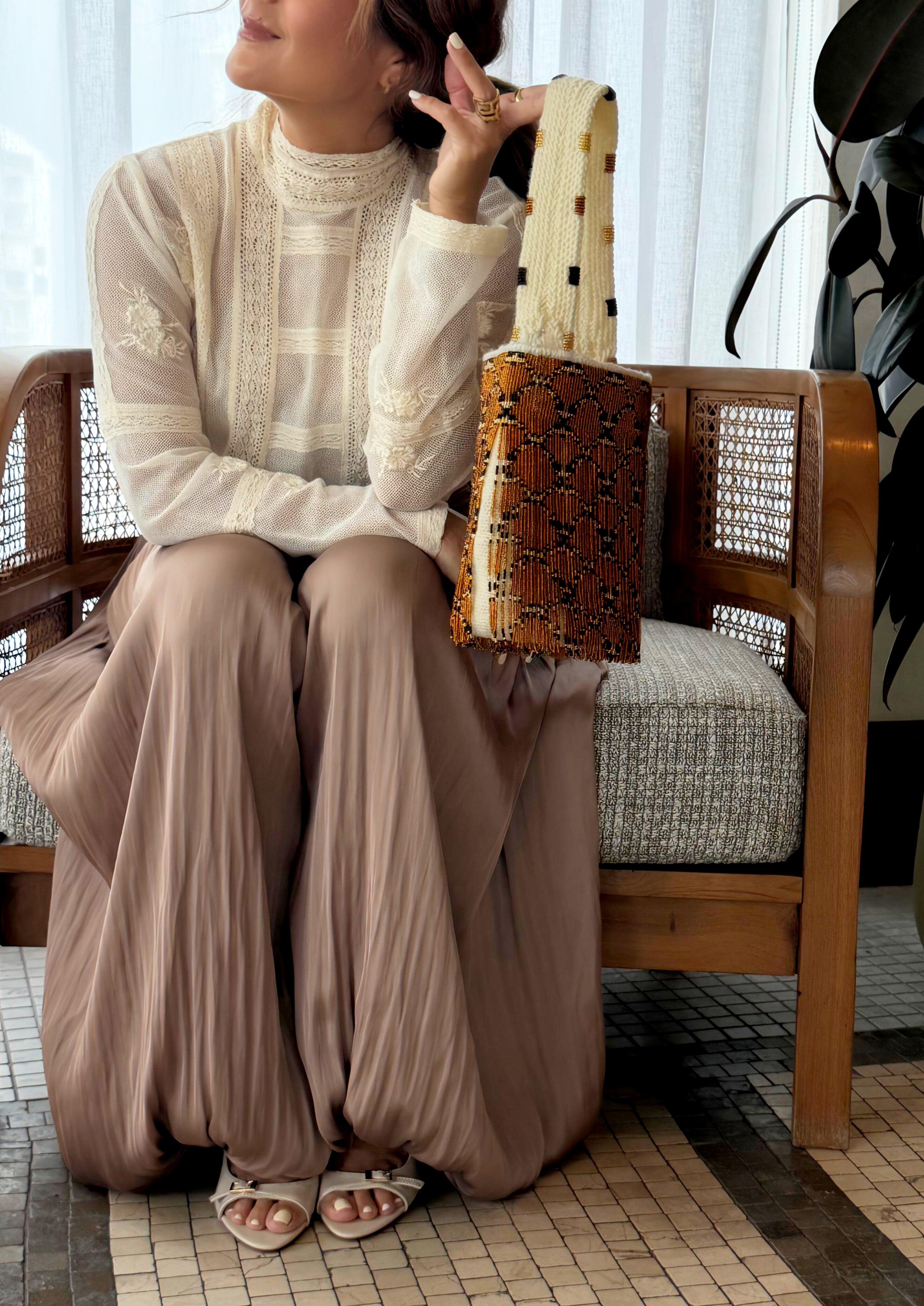 Bronze phyton - Sierra Dancer - handwoven mochila bag