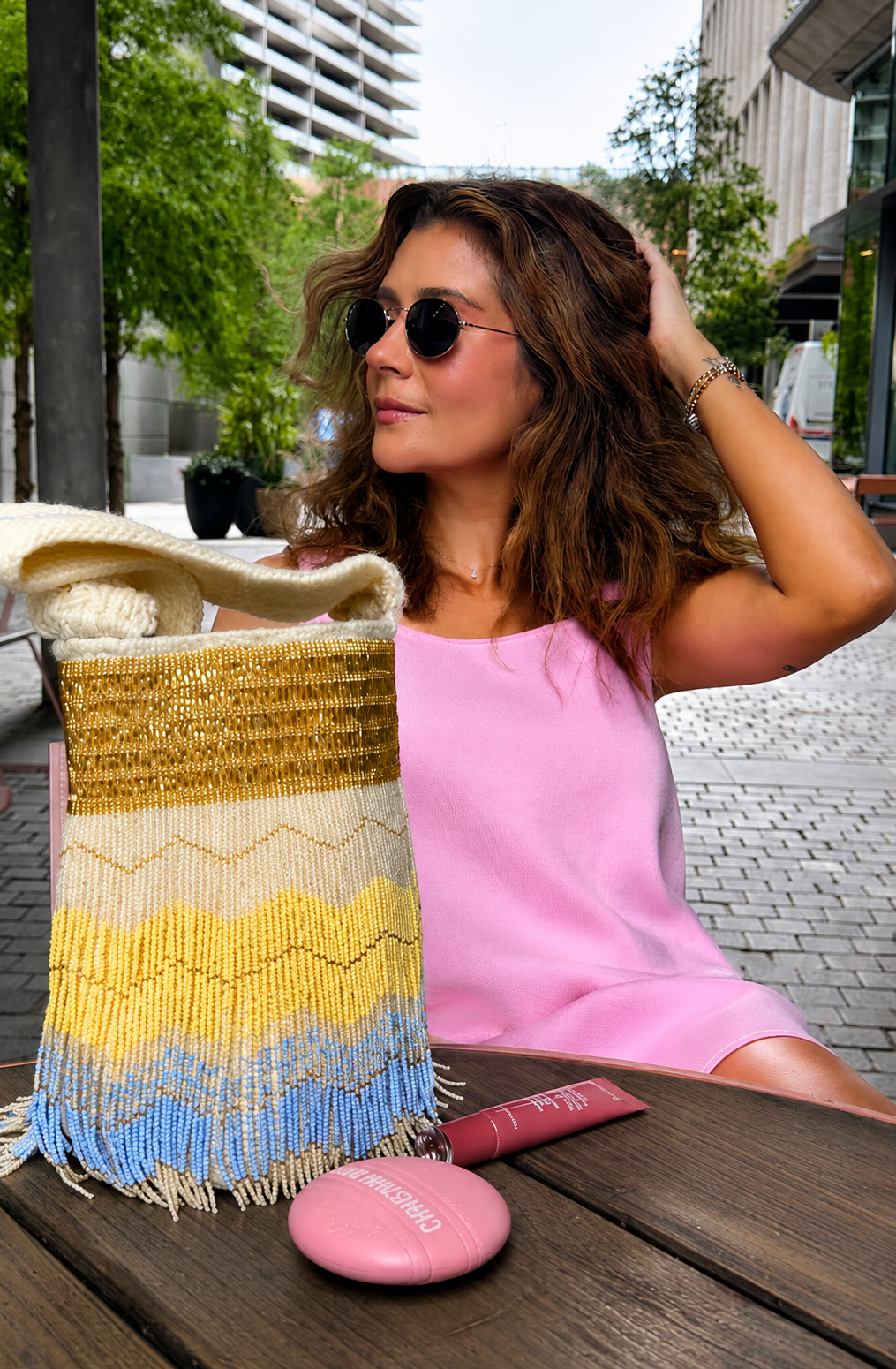 Morning Glow - Sierra Dancer - handwoven mochila bag - Long Strap