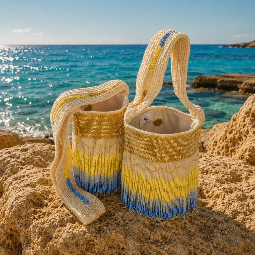 Morning Glow - Sierra Dancer - handwoven mochila bag - Long Strap