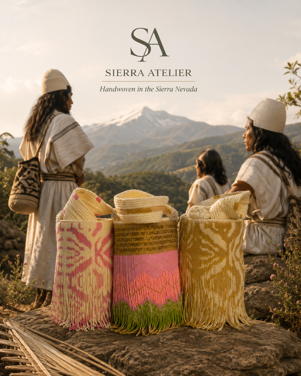 Golden Zebra - Sierra Dancer - handwoven mochila bag